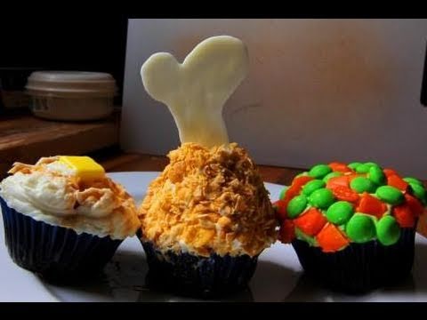 TV Dinner Cupcakes ...cool cupcake party treat