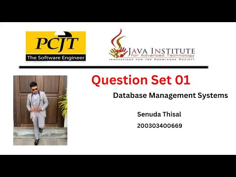 Question Set 01 | Database Management System | First Year | Java Institute