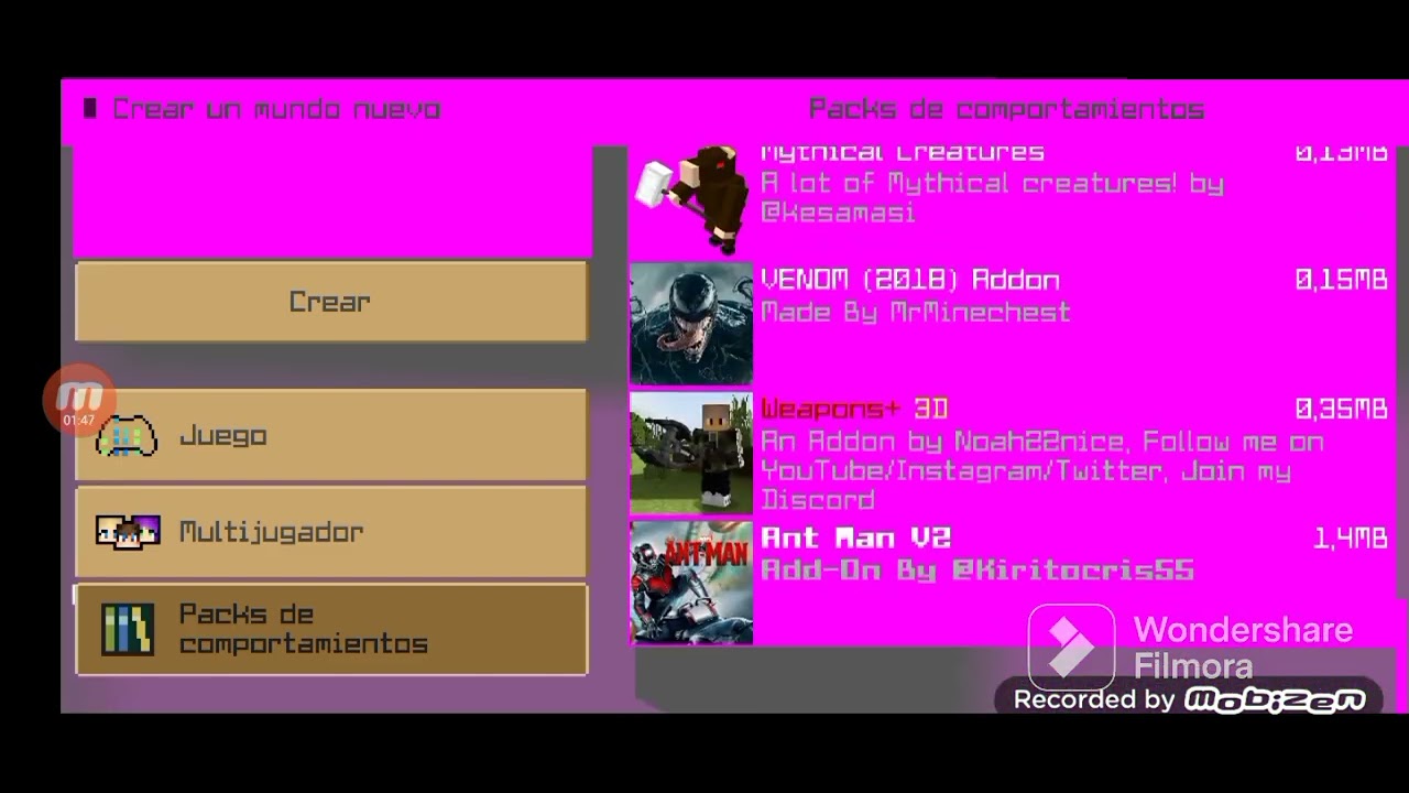 cómo ser ant man en crafting ando build