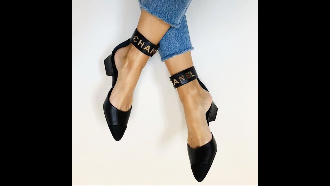 sandalia chanel 20B NWB preta