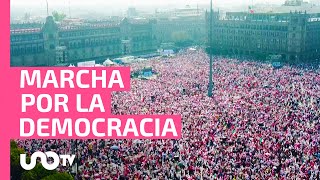 Marcha por la Democracia: Así fue la concentración en el Zócalo de la CDMX