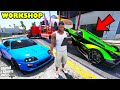 Franklin bought new luxury supercars for his workshop in gta 5  shinchan and chop