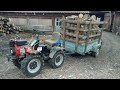 ZMT 4x4 mini tractor с грузом