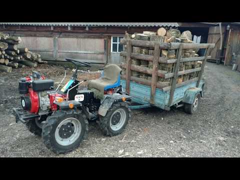 ZMT 4x4 Mini Tractor с грузом