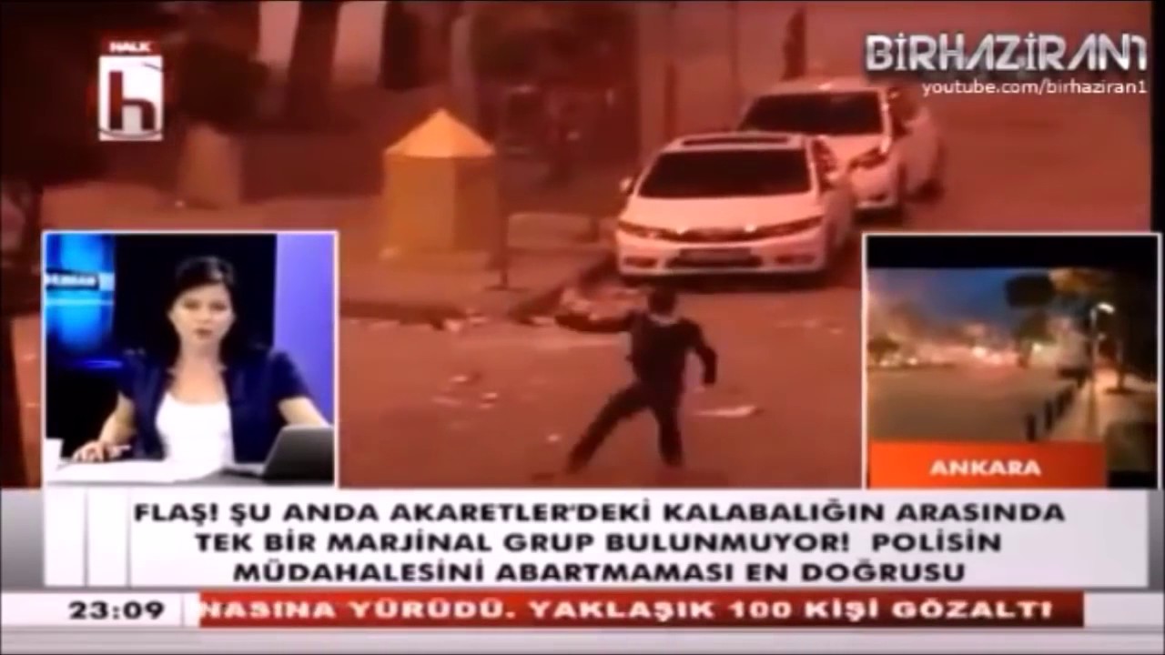 Halk Tv' nin Hacklenme Anı   Spiker' in ter döktüğü an