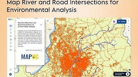 How to Map River-Road Intersections Using GIS#mapog #gismapping  #mapping #story #river #technology