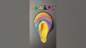 Squid Game satisfying mixing guess the mixed colors #satisfying #sharkzhan
