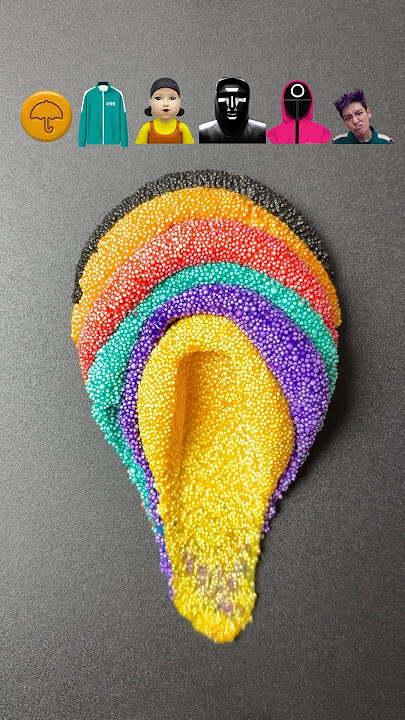 Squid Game satisfying mixing guess the mixed colors #satisfying #sharkzhan