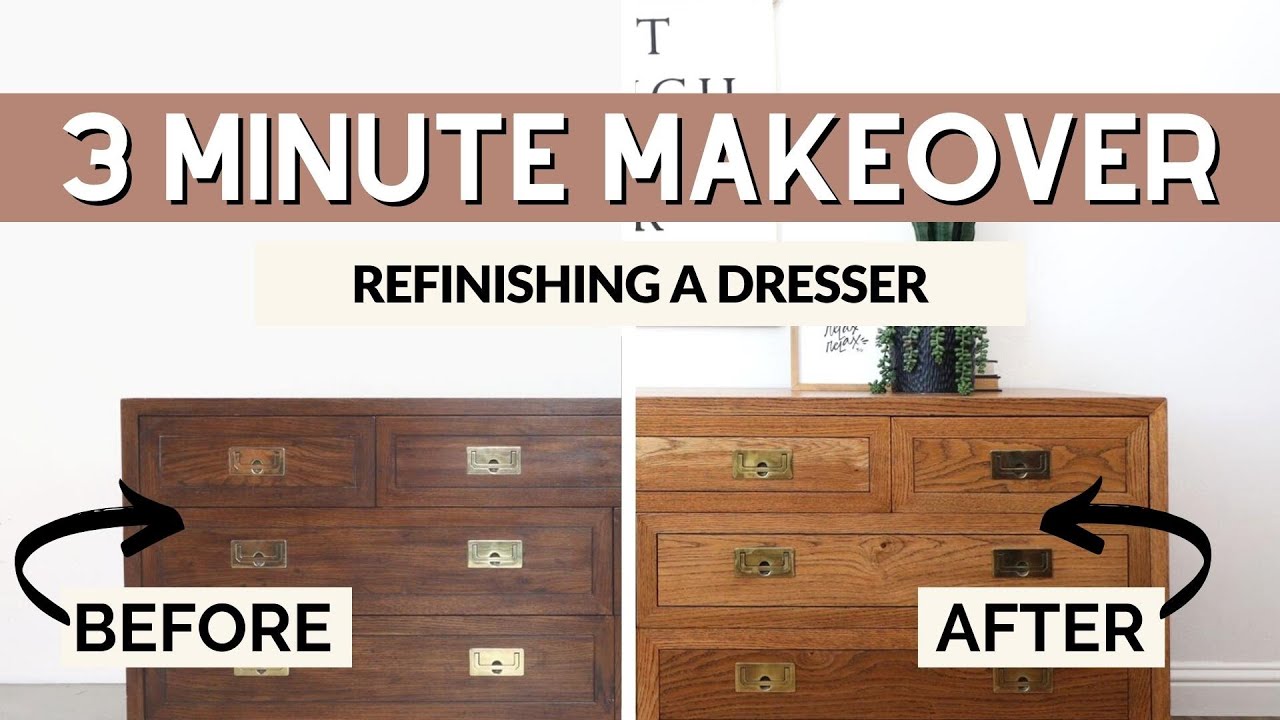Refinishing a Dresser How to Remove Stain and Stain Furniture Again