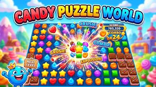 Candy Puzzle World 🍭🌈 | Epic Candy Matching Challenge | Can You Beat This Level? screenshot 3