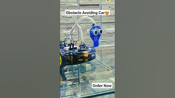 DIY Arduino Obstacle Avoiding Car #viral #robotics #arduino #arduinoproject #obstacleavoidingcar