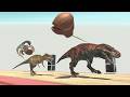 Simulating Dinosaur on Giant Gloves Obstacles - ARBS