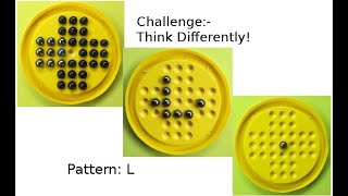 Video 3: How to solve Peg Solitaire game with L pattern? Easy solution. Think Differently! screenshot 5
