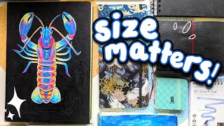 How to choose a sketchbook size you'll ACTUALLY want to draw in!