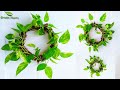 Make a Money plant Wreath Living Wall Wedding Decoration//GREEN PLANTS