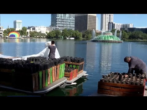 Crews ready Fourth of July fireworks at Lake Eola for tonight