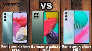 Samsung galaxy M34 vs Samsung galaxy M53 vs Samsung galaxy M54