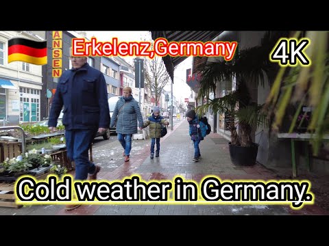 Walking in Erkelenz, Germany. 2023 #Walking #germany #Erkelenz #weather #cold#snow #4k #suhub