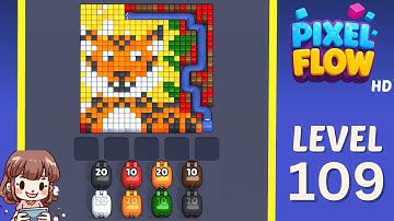 Pixel Flow Level 109 Solution Walkthrough