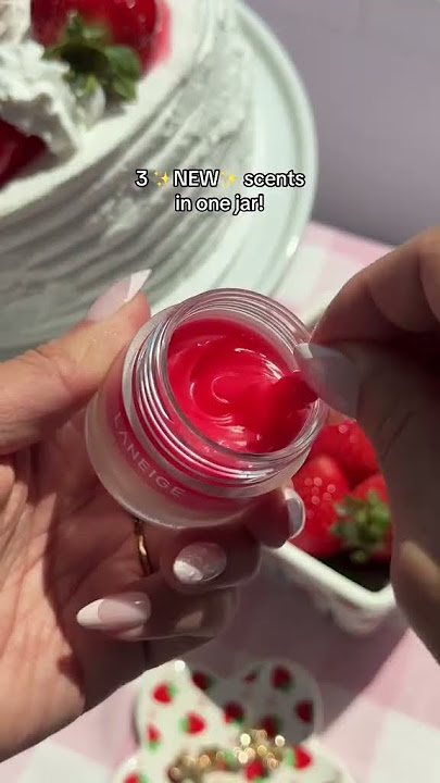 FIRST-EVER TRIPLE-LAYER LIP SLEEPING MASK 🍓🍰 Laneige Strawberry Shortcake Lip Sleeping Mask