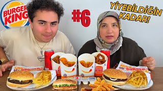 YİYEBİLDİĞİN KADAR BURGER KİNG HAMBURGER YEME KAPIŞMASI!! #6 (ÖDÜLLÜ)