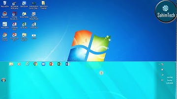 How to move and change the size of your Taskbar in windows 7