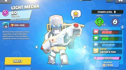 Light Mecha Bo Gameplay #brawlstars