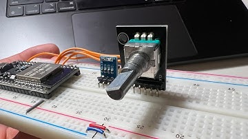 Easy Way To Use A Rotary Quadrature Encoder with ESP32 or Arduino 