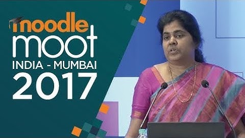 Creating Interactive Videos in Moodle Courses | Dr Indira Koneru | #MootIn17