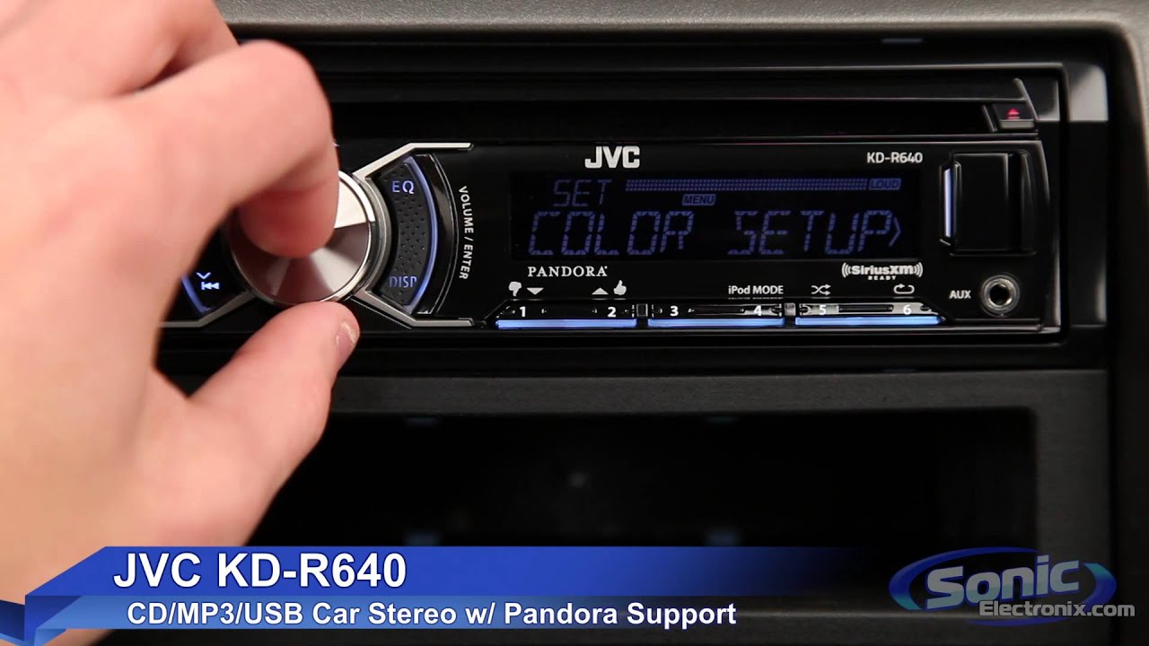 JVC KD-R640 Car Stereo | iPod & iPhone Ready w/ Pandora Support - YouTube