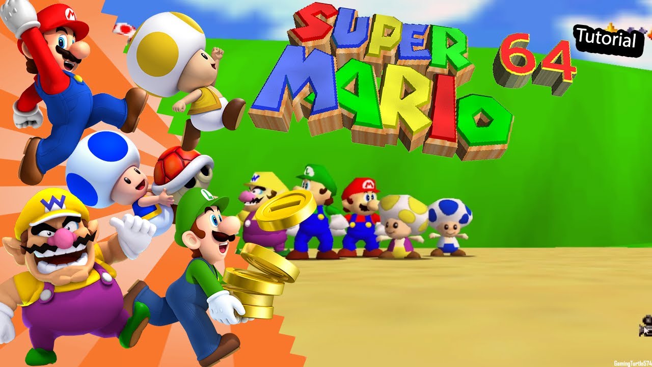 Jogue Super Mario 64 multiplayer cooperativo online!