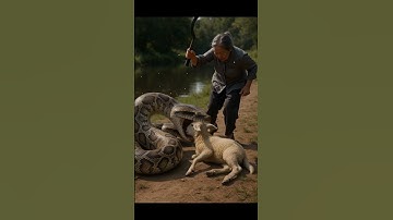 Asian Elder Woman vs Giant Python | アジアの老女 vs 巨大ニシキヘビ | 아시아 노년 여성 vs 거대한 비단뱀 | 亞洲年長婦人對巨蟒