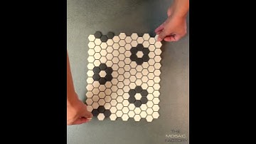 Mosaic Tiles Sheet - London Flower Pattern (LOH-Kensington-4)