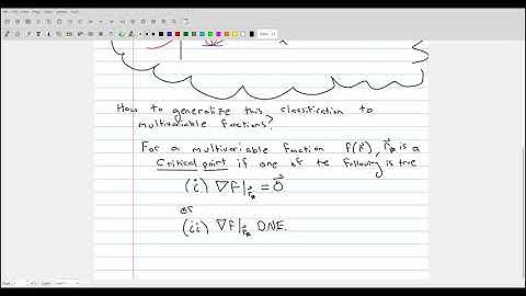 Critical Points of Multivariable Functions