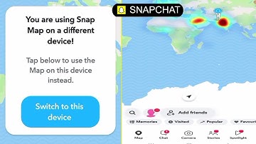 You Are Using Snap Map On A Different Device