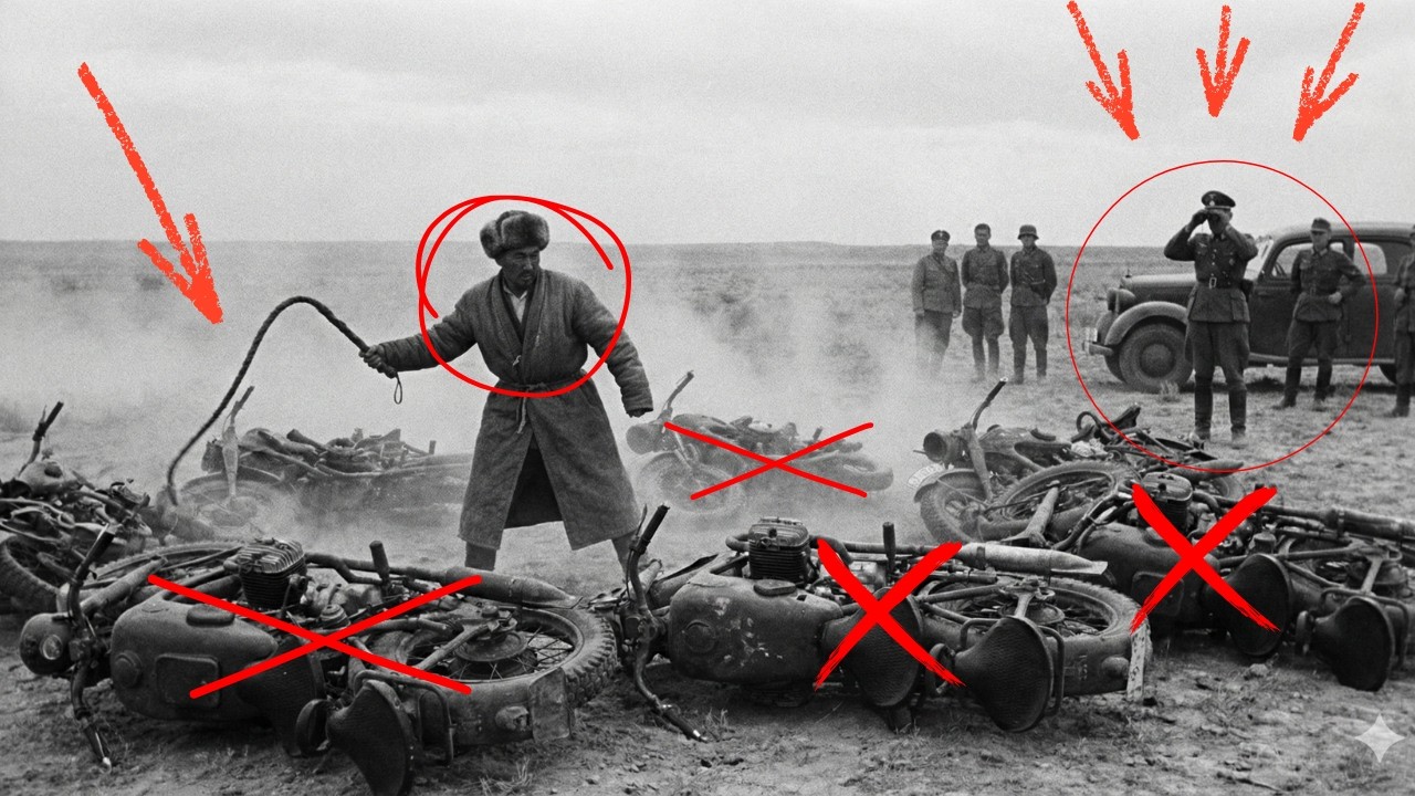 ФИШЕР НЕ ПОВЕРИЛ ДОНЕСЕНИЮ: ОДИН КАЗАХ С 3-МЕТРОВЫМ КНУТОМ РАЗГРОМИЛ 43 МОТОЦИКЛА - рассекречено СД