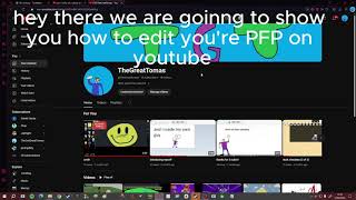 how to edit you're PFP on youtube