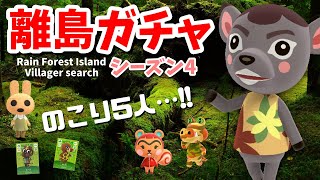 【あつ森】あと5体…全力離島ガチャ！レインフォレス島住民厳選！ナディアに続けぇい…【あつまれどうぶつの森】