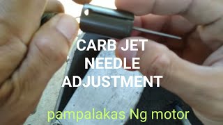 Carburetor jet needle adjustment pampalakas Ng motor