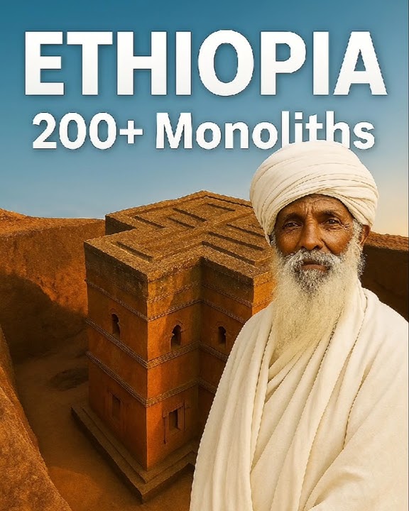 ETHIOPIA: The Sacred Land of 200  Rock Hewn Churches #shorts #foryou #ethiopia #fy #afrigod