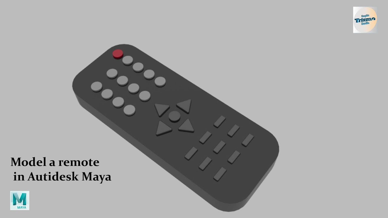 “3D Remote Model in Autodesk Maya | Beginner to Advanced Modeling ...