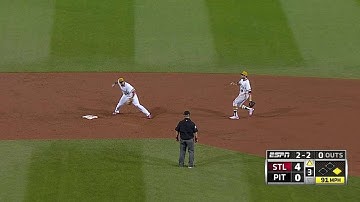 STL@PIT: Walker starts a double play in the 3rd
