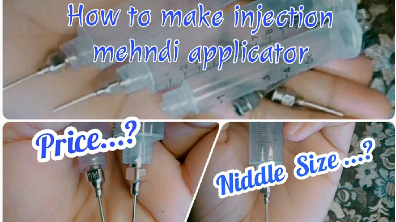 How To Make Injection Mehndi Applicator At Home || Mehndi Injection || Applicator 2022
