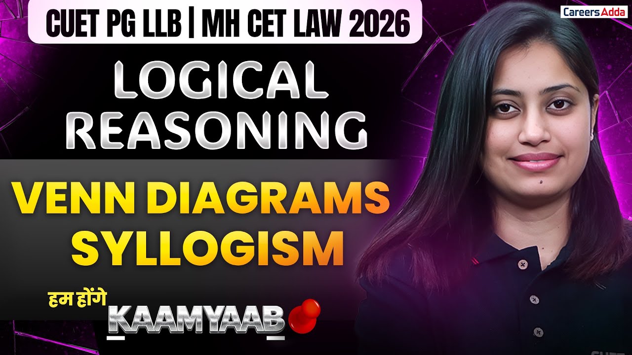 CUET PG LLB & MH CET LAW 2026 | Logical Reasoning Venn Diagrams And ...