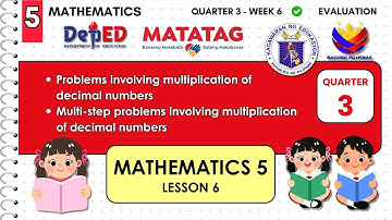 MATH5 Q3 W6: Problems Involving Multiplication of Decimal Numbers #grade5 #math5 #matataggrade5