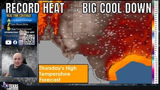 Texas Heats Up to Near 100°… Then a Windy Cold Front Hits Friday