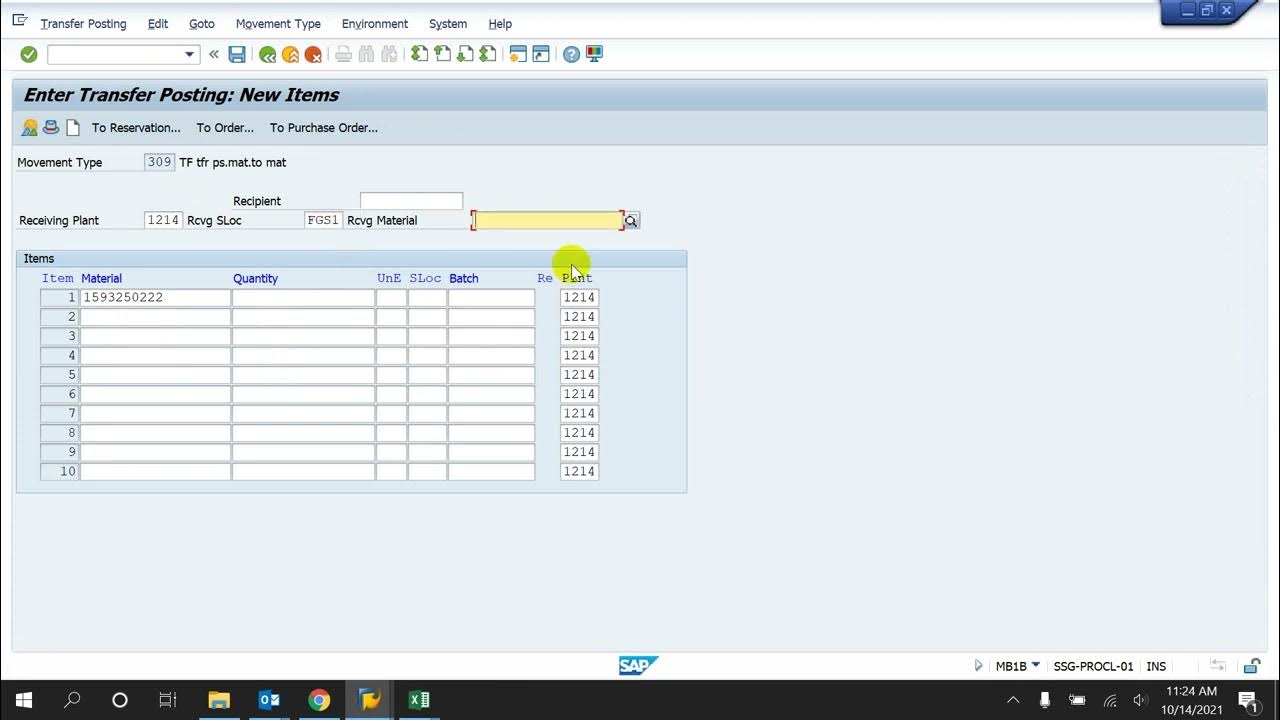 In SAP Material Batch to Batch Stock Transfer YouTube