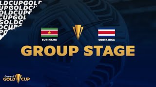 2021 Gold Cup | Suriname vs Costa Rica