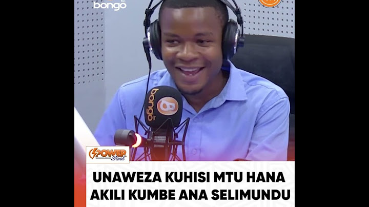 UNAWEZA KUHISI KUWA MTU HANA AKILI KUMBE ANA SELI MUNDU - SAMSON NGONYANISamson Ngonyani