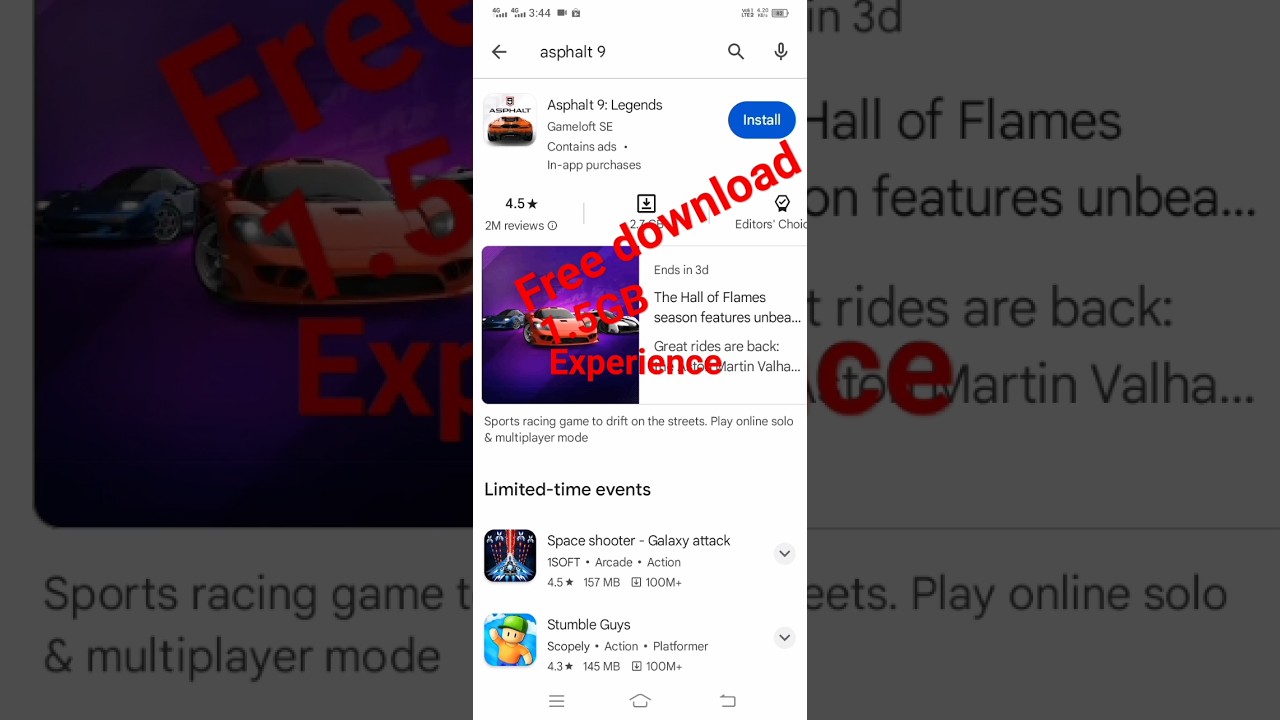 free download asphalt 9 Game